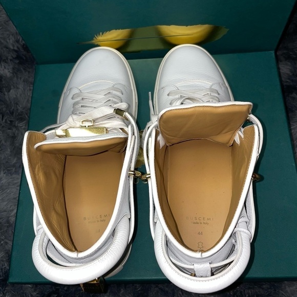 Buscemi 100MM | White Mens High Top Sneakers, Size 44(11) - Picture 4 of 6